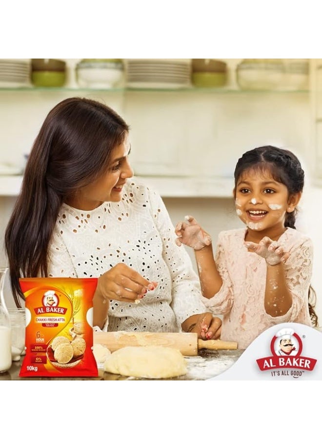 البيكر طحين البيكر شاكي الطازج – عبوة 10 كجم دقيق القمح الكامل المتميز - Image 5